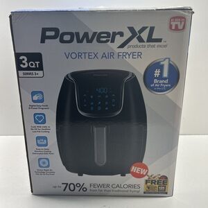 PowerXL Vortex Air Fryer - 3qt - Black/As Seen on TV, Distressed Box